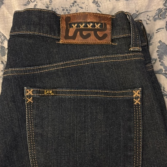 Lee Blue Straight Leg Jeans with Contrast Stitching W32 L30 - Picture 1 of 11